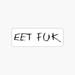 James Hetfield Metallica Eet Fuk Guitar Sticker