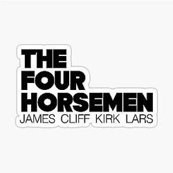 Metallica Four Horsemen Sticker