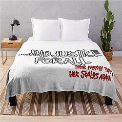 Metallica Justice For All Shirt Throw Blanket