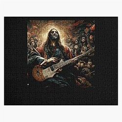 Jesus Playing a Metallica Guitar with Zombie Puzzle