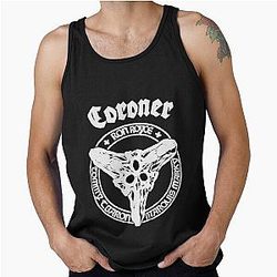 Coroner band rock coroner slayer band metallica Judas Priest - Tank Top