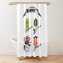 Master of Muppets - Muppets as Metallica Band Shower Curtain