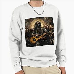 Zombie Jesus Playing Metallica Guitar Sweatshirt