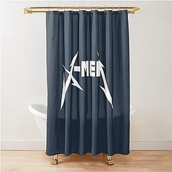 X-Men Metallica Shower Curtain