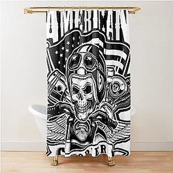 Metallica Bikers Shower Curtain