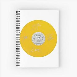 Metallica And Justice For All Album Autographed Vinyl Record Spiral Notebook