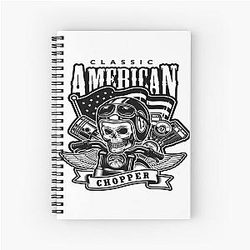 Metallica and Biker's Spiral Notebook