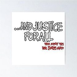 Metallica Justice For All Shirt Poster
