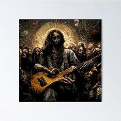 Zombie Jesus Playing Metallica Guitar