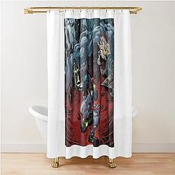 Metroid Dread Artwork Shower Curtain