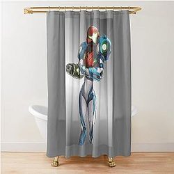 Samus Metroid Dread Shower Curtain