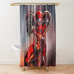 Metroid Space Suit Shower Curtain