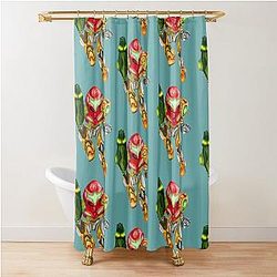 Metroid Dread Samus Varia Shower Curtain
