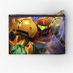 Metroid Video Game Art Zipper Pouch