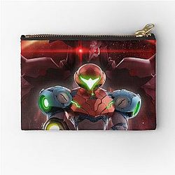 Metroid Game Art Zipper Pouch