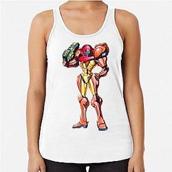 Samus Super Metroid Racerback Tank Top
