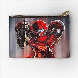 Samus Metroid mecha suit Zipper Pouch