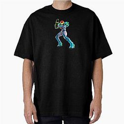 Samus Metroid Dread Oversized T-Shirts