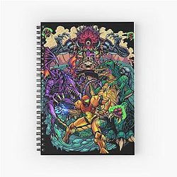 Metroid Gaming Classic Tribute Spiral Notebook