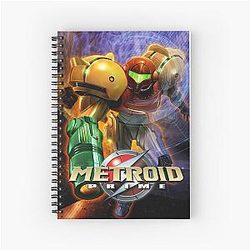 Metroid Video Game Spiral Notebook