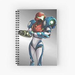 Samus Metroid Dread Spiral Notebook