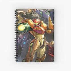 Metroid Video Game Spiral Notebook