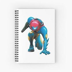 Samus Fusion Suit Metroid Fusion Spiral Notebook