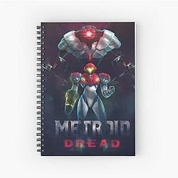 Metroid video game Spiral notebook