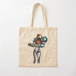 Samus Metroid Dread Cotton Tote Bag