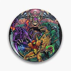 Metroid Gaming Classic Tribute Pin