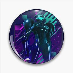 Samus Metroid Prime 4 - Modern Graphic Design Pin