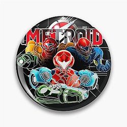Metroid Dread character artwork Pin