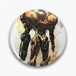 Metroid Samus Aran Prime Hunter Watercolor Sketch