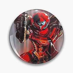 Samus metroid mecha suit pin