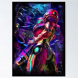 Samus Aran Metroid Poster