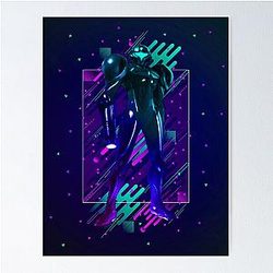 Samus Metroid Prime 4 Modern Graphic Design Poster