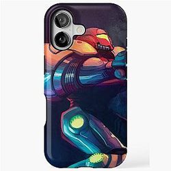 Super Metroid Face Off iPhone Tough Case