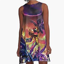 Metroid A-Line Dress