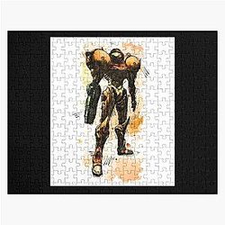 Metroid - Samus Aran - Prime - Watercolor Sketch Jigsaw Puzzle