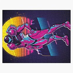 Samus - Metroid 80s Retro Jigsaw Puzzle