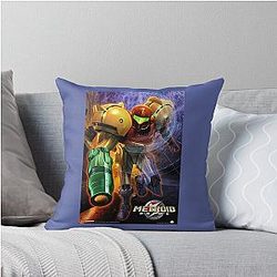 Metroid Prime Throw Pillow