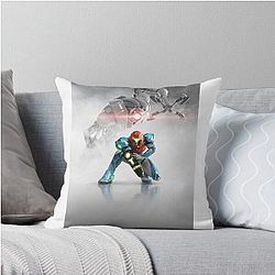 Metroid Dread Throw Pillow