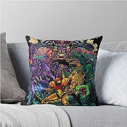 Metroid Gaming Classic Throw Pillow