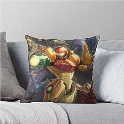 Metroid Video Game Throwpillow