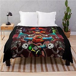 Metroid Dread Throw Blanket