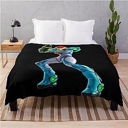 Samus Metroid Dread Throw Blanket