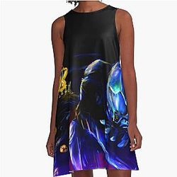 Metroid Metal Sector 1 a-line dress
