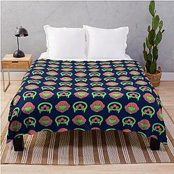Metroid Pattern Throw Blanket
