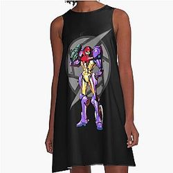 Super Metroid A-Line Dress
