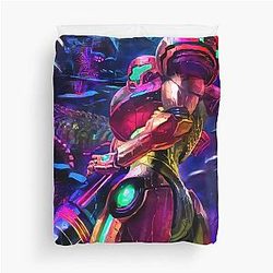 Samus Aran Metroid Duvet Cover